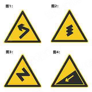 下列哪个标志提示驾驶人下陡坡?
