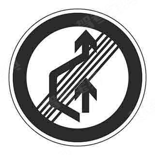 a,解除禁止超车 b,准许变道行驶 c,解除禁止借道 d,解除禁止变道